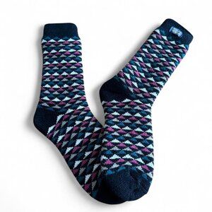 Polar Extreme Thermal Sock Extra Heavy Acrylic Winter Design Sock Triangles NWOT